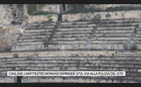cagliari l anfiteatro romano riprende vita via alla pulizia del sito