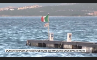 domani tempesta di maestrale oltre 100 km orari e onde sino a 8 metri