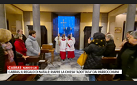 cabras il regalo di natale riapre la chiesa adottata dai parrocchiani