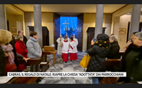cabras il regalo di natale riapre la chiesa adottata dai parrocchiani