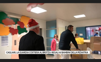cagliari la guardia costiera al brotzu regali ai bambini della pediatria