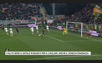 calcio serie a natale in bianco per il cagliari anche il venezia ringrazia