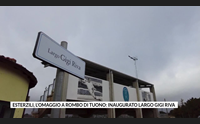 esterzili l omaggio a rombo di tuono inaugurato largo gigi riva