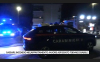 sassari incendio nel appartamento muore asfissiato 70enne disabile