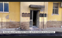 paura nella notte a porto torres auto in fiamme in via petronia