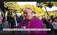 giubileo aperto l anno santo anche nell isola cagliari fiume di fedeli