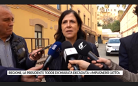 regione la presidente todde dichiarata decaduta impugner l atto