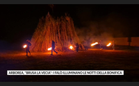 arborea brusa la vecia i fal illuminano le notti della bonifica