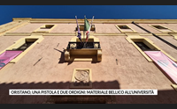 oristano una pistola e due ordigni materiale bellico all universit