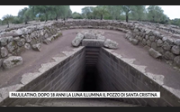 paulilatino dopo 18 anni la luna illumina il pozzo di santa cristina