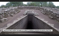 paulilatino dopo 18 anni la luna illumina il pozzo di santa cristina
