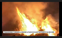 tradizione e turismo a orosei il fuoco di sant antonio da record