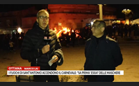 i fuochi di sant antonio accendono il carnevale sa prima essia delle maschere
