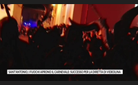 sant antonio i fuochi aprono il carnevale successo per la diretta di videolina