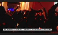sant antonio i fuochi aprono il carnevale successo per la diretta di videolina
