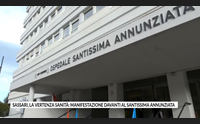 sassari la vertenza sanit manifestazione davanti al santissima annunziata