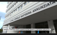 sassari la vertenza sanit manifestazione davanti al santissima annunziata