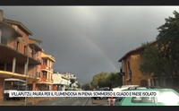 villaputzu paura per il flumendosa in piena sommerso il guado e paese isolato