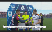 il cagliari travolge 4 1 il lecce e celebra il trionfo del gruppo