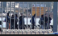 olbia i migranti sbarcano nel porto dell isola bianca accolte 40 persone