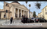oristano raid sacrilego a san francesco salve le opere di valore