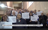 anno giudiziario la protesta dei magistrati no alle carriere separate