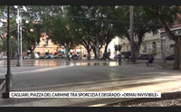 cagliari piazza del carmine tra sporcizia e degrado ormai invivibile