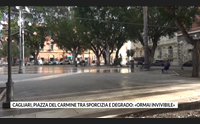 cagliari piazza del carmine tra sporcizia e degrado ormai invivibile