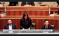 caso todde la governatrice questione democratica sanzione illegittima