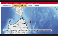 scossa di terremoto al largo della gallura magnitudo bassa ma vigiliamo