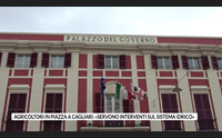 agricoltori in piazza a cagliari servono interventi sul sistema idrico