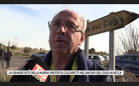 la grande sete della nurra protesta coldiretti nel bacino del cuga in secca
