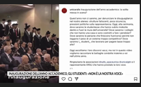 inaugurazione dell anno accademico gli studenti non la nostra voce