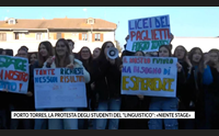 porto torres la protesta degli studenti del linguistico niente stage