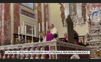 cagliari veglia di preghiera in cattedrale per papa francesco