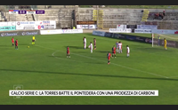 calcio serie c la torres batte il pontedera con una prodezza di carboni