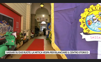 sassari su due ruote la mitica vespa per rilanciare il centro storico