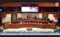 l ordine dei medici a bartolazzi inaccettabile la frase sulla bimba
