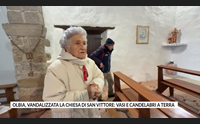 olbia vandalizzata la chiesa di san vittore vasi e candelabri a terra