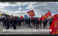 sider alloys la protesta dei lavoratori in mobilit eravamo 1000 oggi 350