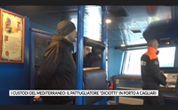 i custodi del mediterraneo il pattugliatore diciotti in porto a cagliari