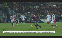 cagliari viola gol non basta col genoa un 1 1 tra i fischi della domus