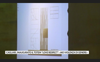 cagliari inaugurato il totem love respect no violenza di genere