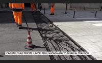 cagliari viale trieste lavori per il nuovo asfalto disagi al traffico