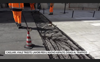 cagliari viale trieste lavori per il nuovo asfalto disagi al traffico