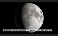 domani la luna piena di sangue fenomeno visibile solo in parte