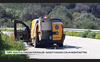torp assalto al furgone portavalori i banditi fuggono con un ingente bottino