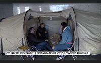 oss precari sciopero della fame nella tenda sotto il consiglio regionale