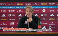 roma cagliari 1 0 nicola battuti da gol fortuito zortea quante occasioni