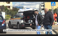 sestu schianto auto moto in via cagliari muore un giovane di 19 anni